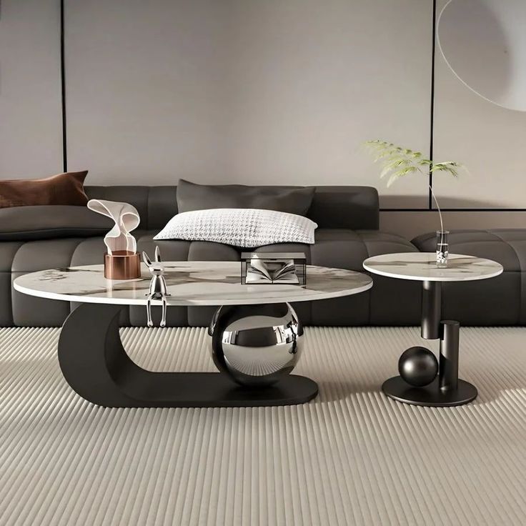Royal Look Metal Center Table Set for Living Room | MST-0295