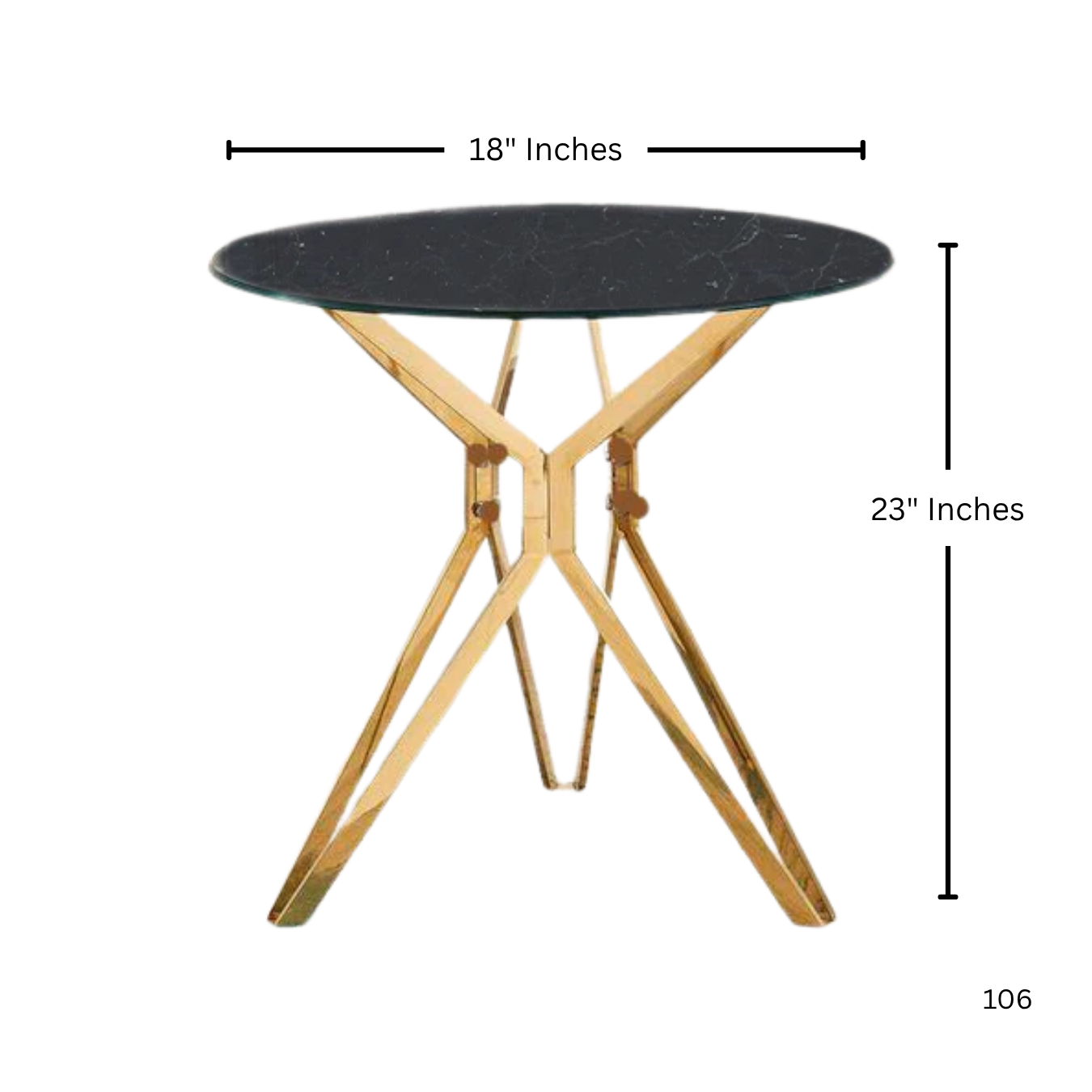 Atticus Sofa Side Table, MDF Top | MST-0241