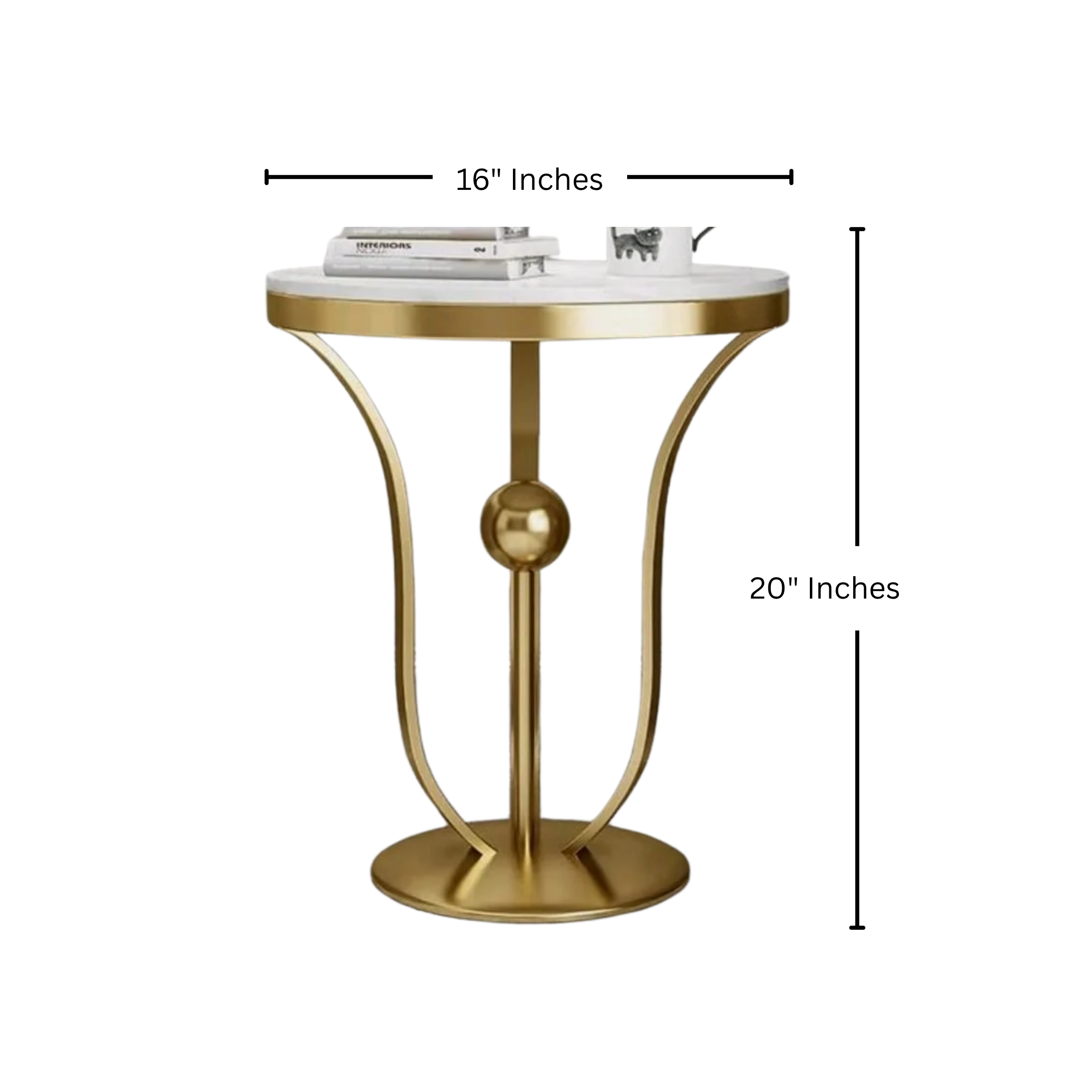 Round End/Side Table with MDF Top | MST-0112