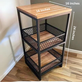 3-Tier Vegetable Basket for Kitchen Office,Small Table for Small Spaces |  MSM-0106