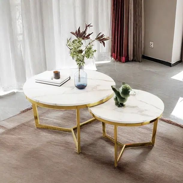 White Wood Nesting End Table | SST-5030