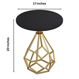 Black & Gold Coffee Table For Living Room & Office  MST-0152