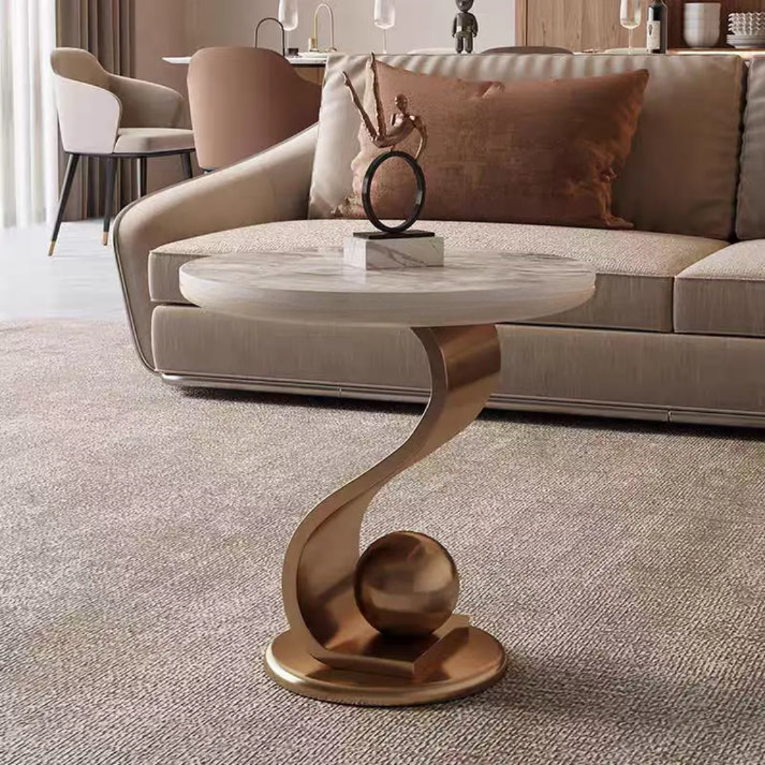 Luxurious Coffee Table With Chrome Finish | SST-5072