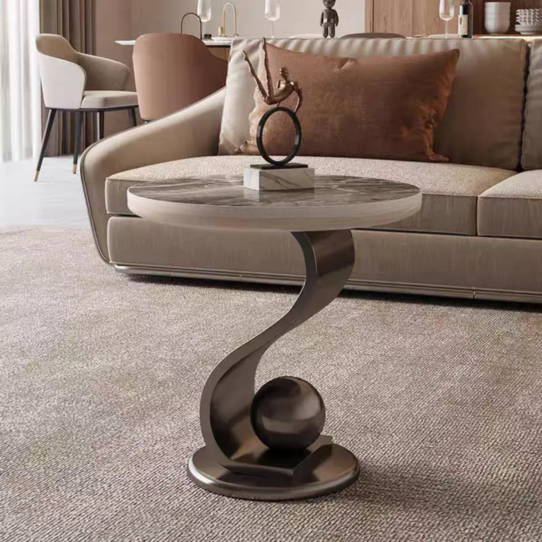 Luxurious Coffee Table With Chrome Finish | SST-5072