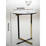 Royal Look Black & Gold Table | MST-0272