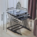 Stylish Nesting Table Set of 3  MST-0122