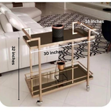 Simple Modern Iron Bedside Table Nightstand with Storage Rack | MST-0354