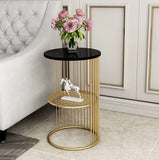 Wrought Iron Stylish and Functional Bedside Table  | MST-0177