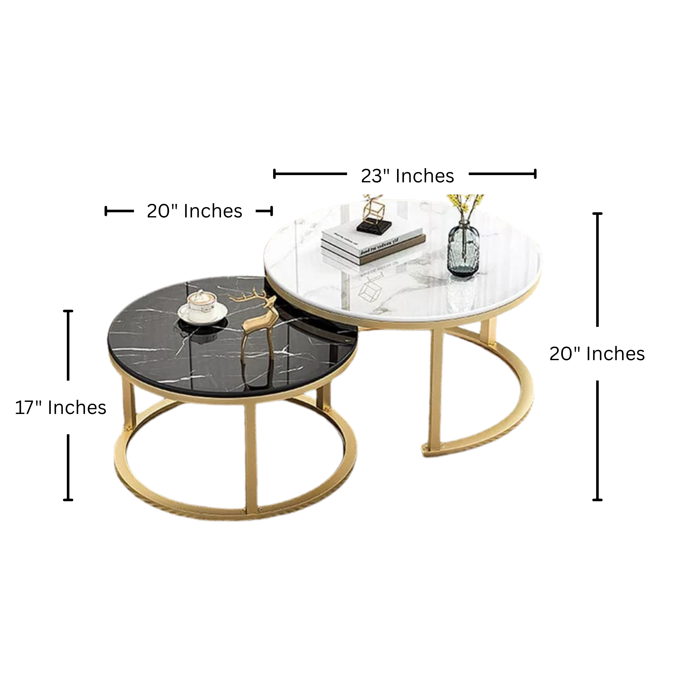 Side Table Nesting Coffee Table Set of 2 | MST-0131