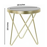 Coffee Table Golden Small Round Table | MST-0280