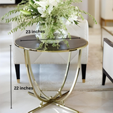 Round Coffee Table, Living Room Table Modern Style Mdf  | MST-0266