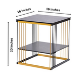 2-Tier Modern Bedside Sofa Side Table | MST-0253