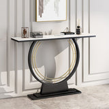 Turin Black & Gold Console Table | MSCT-1007