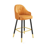 Scandinavian Style Armed Low Back Stools | WSC-0117