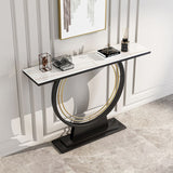 Turin Black & Gold Console Table | MSCT-1007