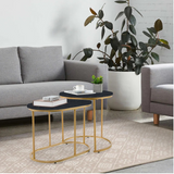 Timbul - Coffee Table - UV Top & Gold Finish | MST-0418