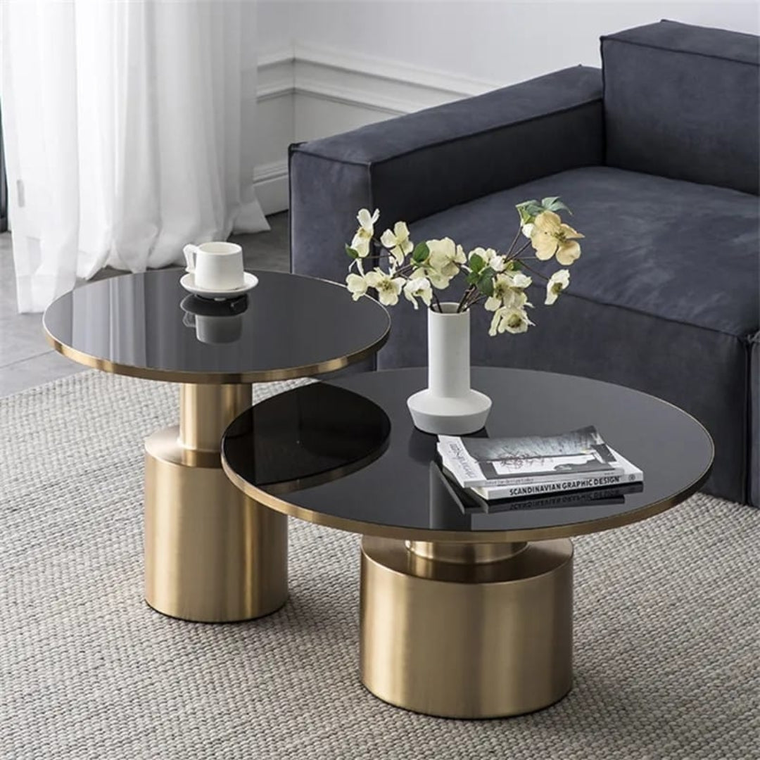 Luxurious Side Table Set for Your Home With Chrome Finish| MSCT-1006