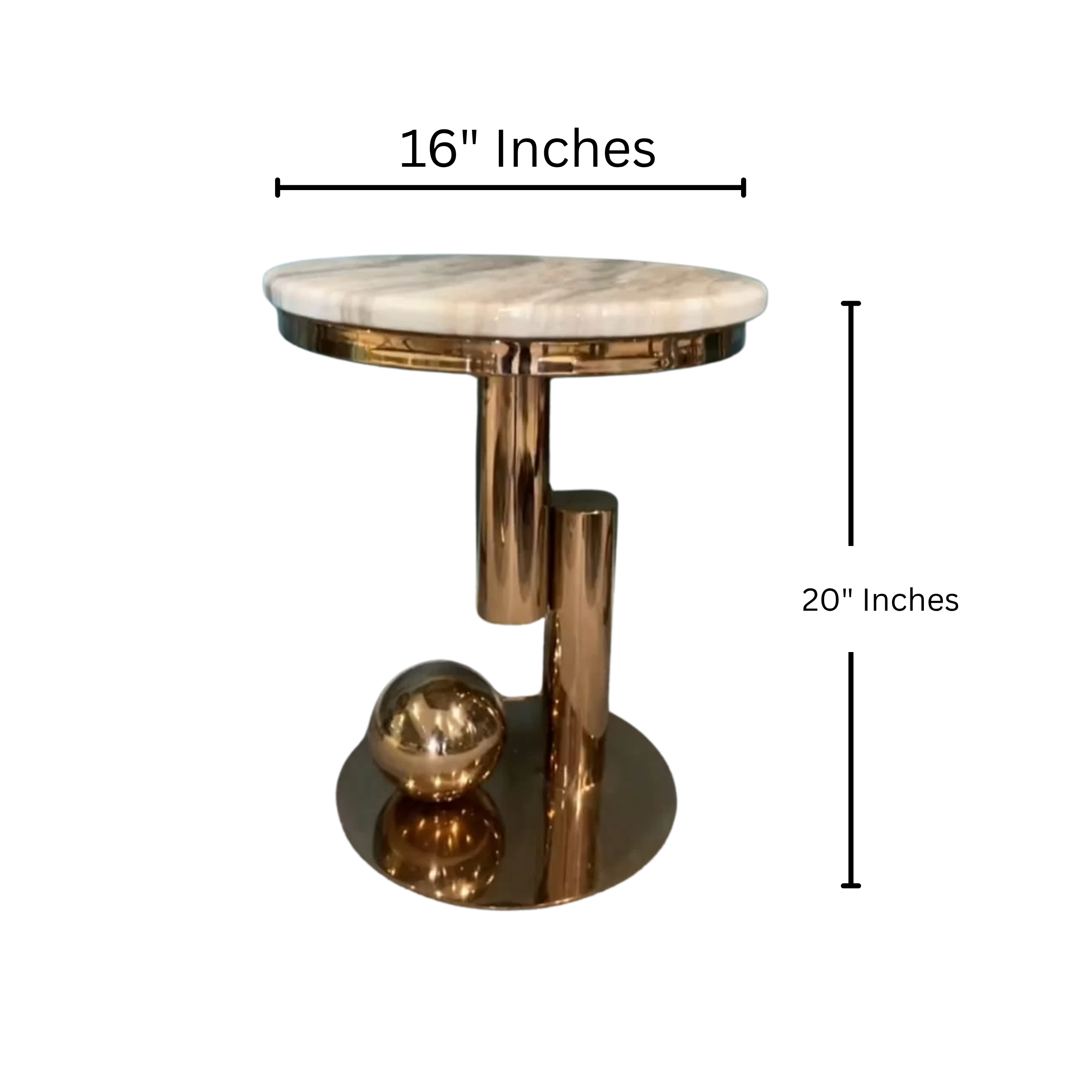 Stainless Steel Electroplated Crom Finish Coffee Table |  MST-0159