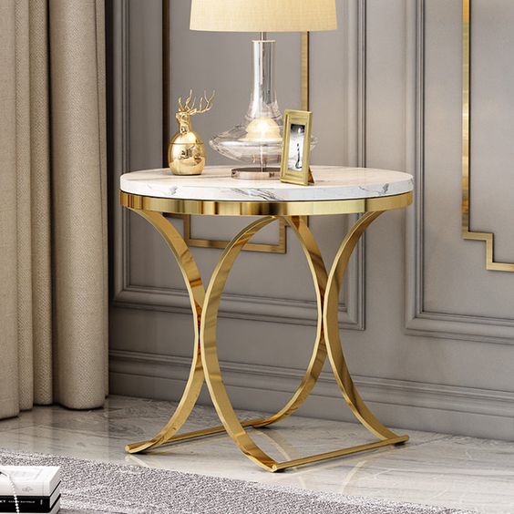 Lavish Coffee Table Metal with Paint Finish|  MST-0114