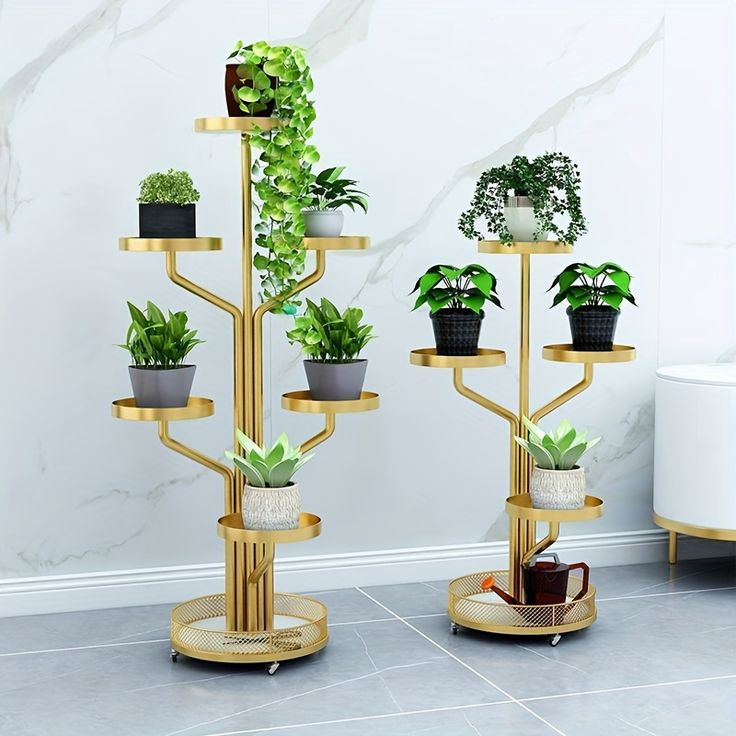 Metal Planter Set with Plant Pot | MSPS-0148