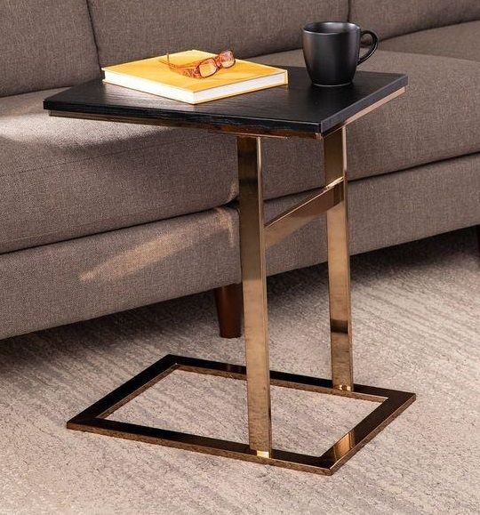 Stainless Steel Parma Side Table Gold Chrome Finish | SST-5071