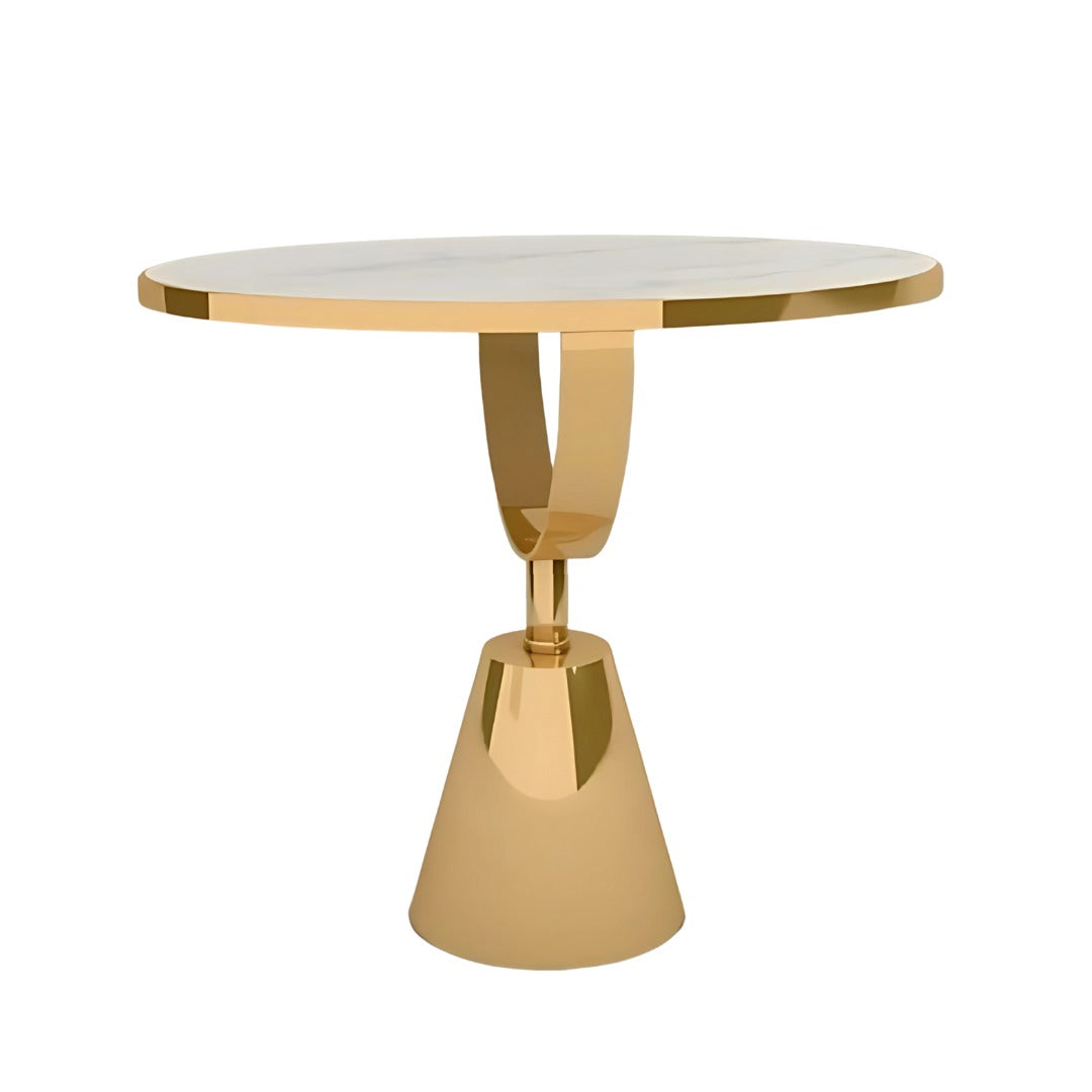 Stainless Steel Modern Side Table with Chrome Finish| SST