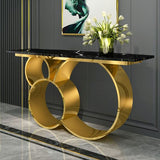 Luxurious Black & Gold Console Table | MSCT-1023