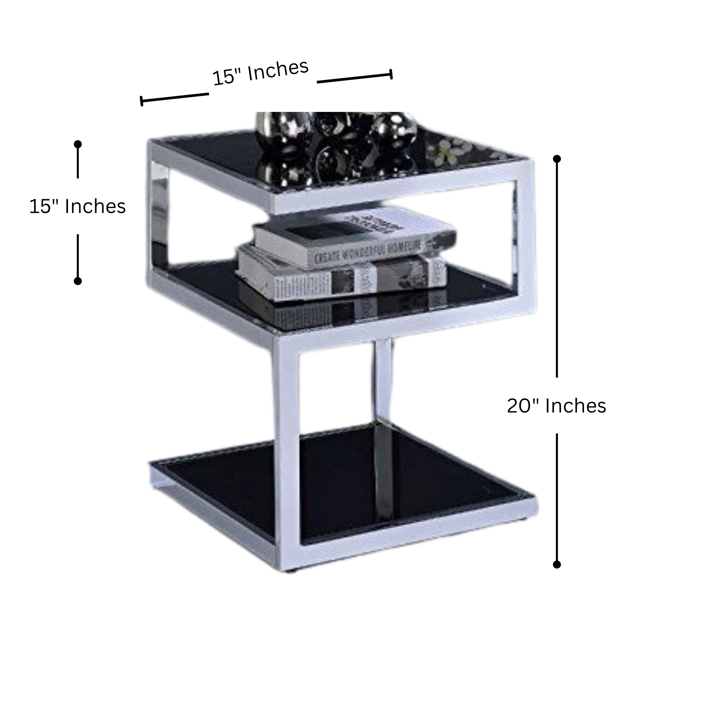 3-Tier Alyea End Table with MDF Top | MST-0110