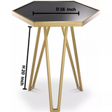 Luxury Side Table in Black Mdf | MST-0226