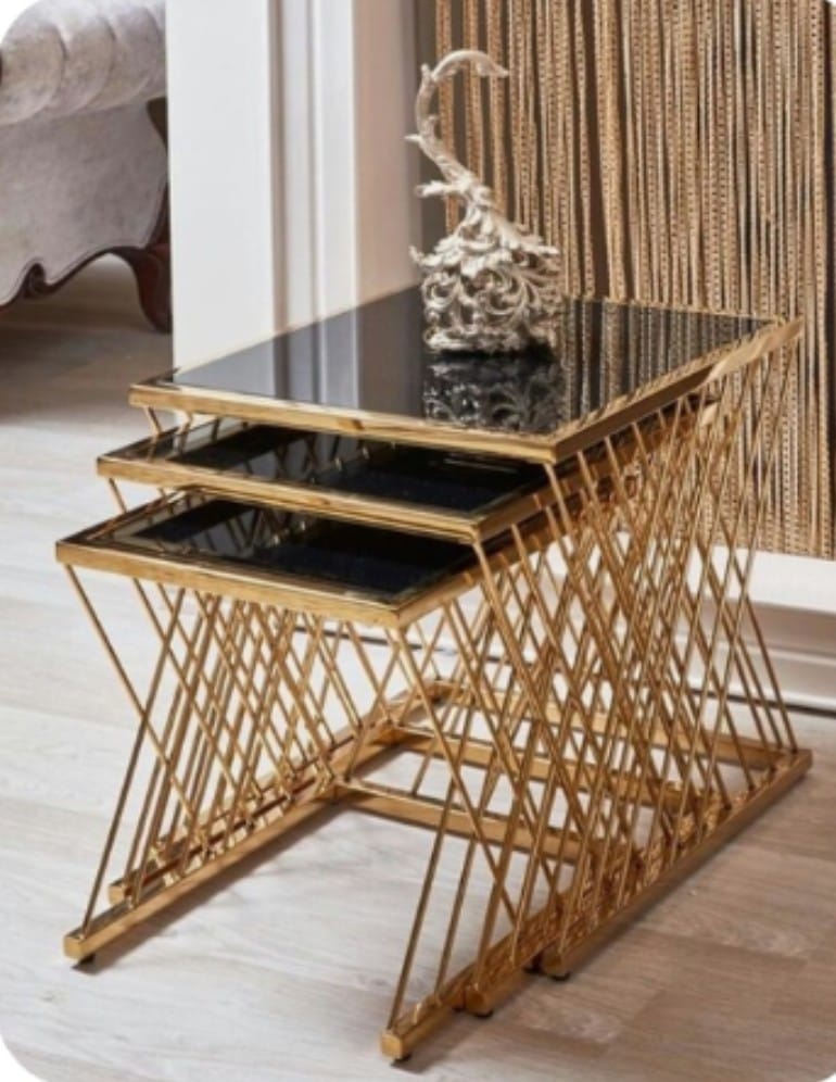 Stylish Nesting Table Set of 3  MST-0122
