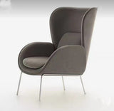 Italian Style Exective Sofa Chair Nordic Modern Soft Backrest | WSC-0101