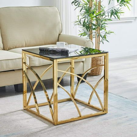 Luxury Modren Gold Square Table | MST-0295