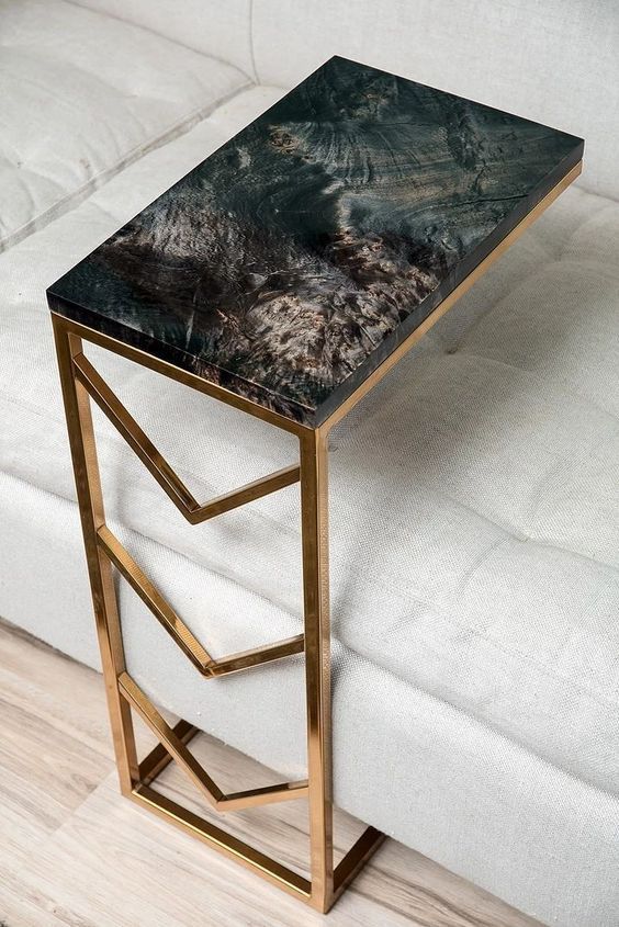Luxury Sofa Side Stainless Steel table   | SST-