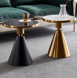 Metal Corner Table - Nordic Light Luxury Rock Board Coffee Table | MST-0246