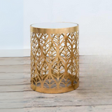 Clissic Metal Table Gold Gilt Leaf |  MST-0314