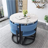 Small Apartment Dining Table and Chair Combination 1 Table 4 Chairs