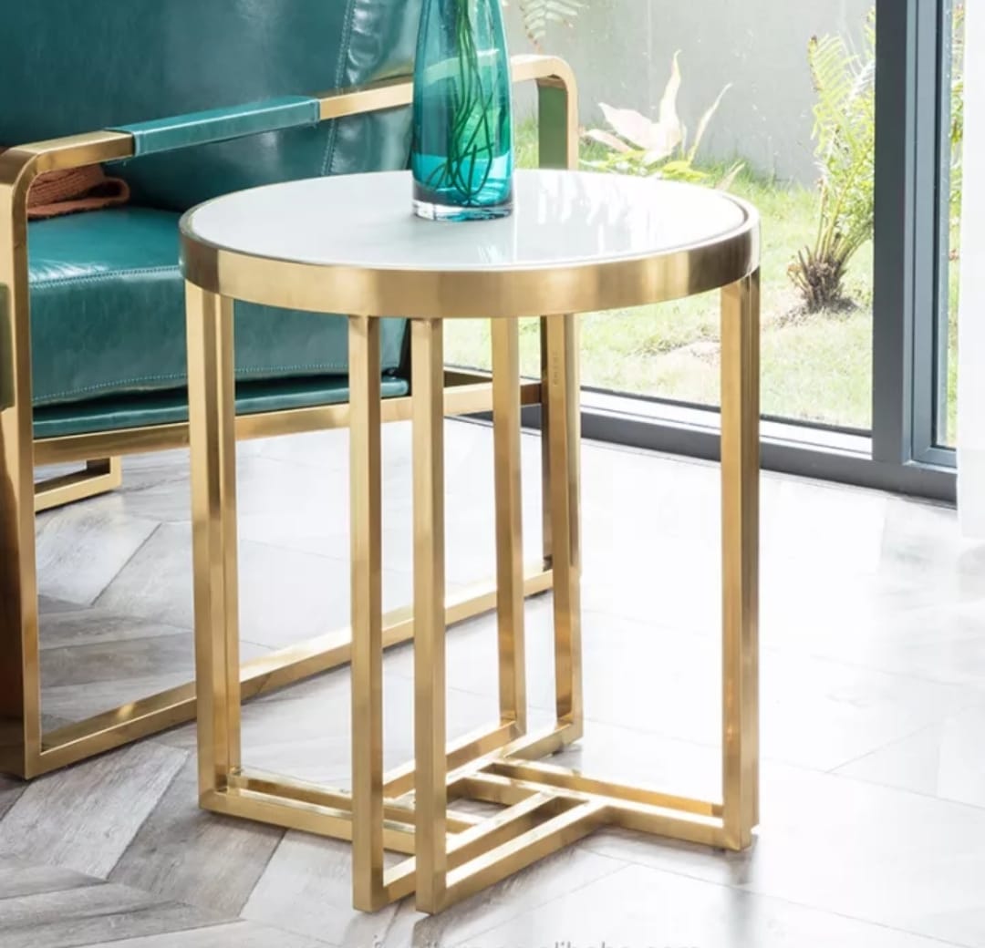 Stainless Steel Nordic Style Coffee Table With Chrome Finish| SST-5020