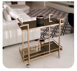 Simple Modern Iron Bedside Table Nightstand with Storage Rack | MST-0354