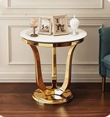 Stainless Steel Sofa Side End Table With Chrome Finish| SST-5001