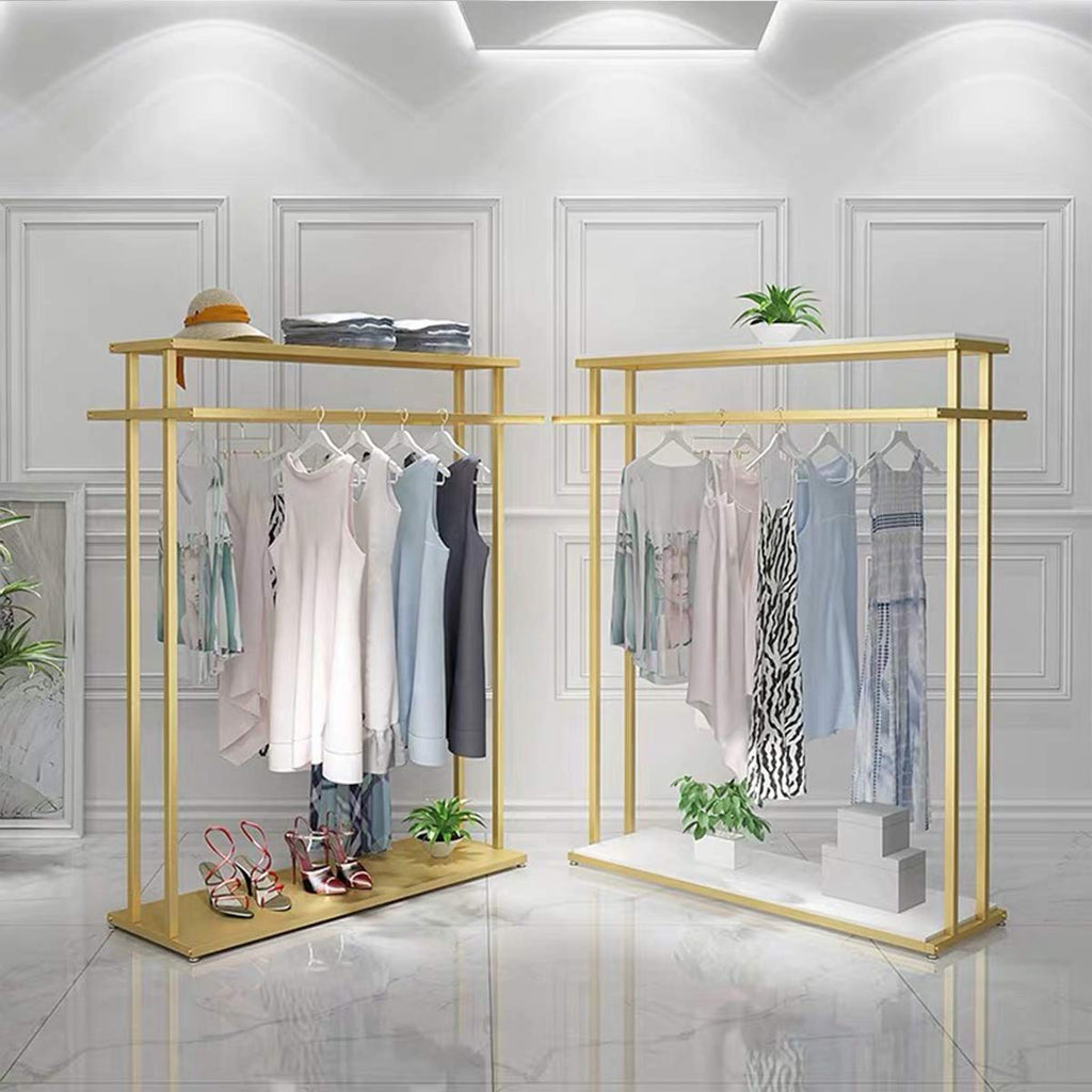 Golden clothes shelf clothing store  | MSM-104