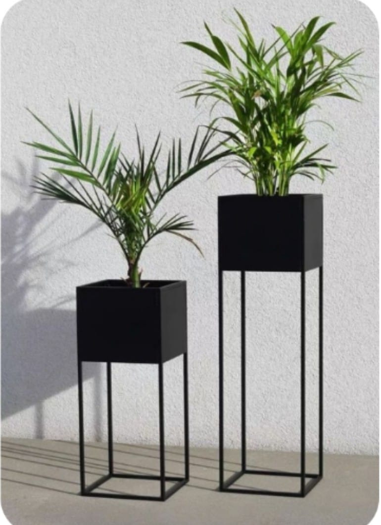 Modern Plant Stand – Indoor Flower Pot Holder With Artificial Plants| MSP