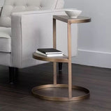 Modern End Table Gold Metal Side Table | MST-0249