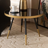 Metal Coffee Table Black/Gold |   MST-0223