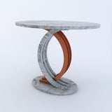 Legato Quartz Console Table - Ammonite Portobello / Gold | MST-0403