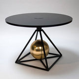 Luxury Black Mat Metal Coffee Table | MST-0408