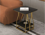 Tribesigns End Table, 2-Tier Square Side Table  | MST-0170