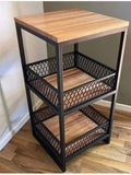 3-Tier Vegetable Basket for Kitchen Office,Small Table for Small Spaces |  MSM-0106