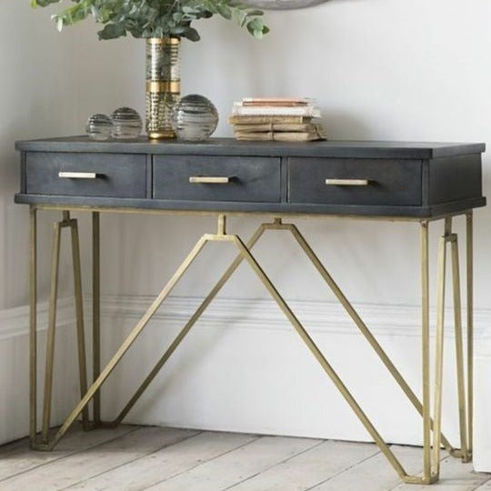 Luxury Style Console Table with Iron Frame  |  MSCT-1018