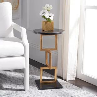 Home Collection Cassidy Accent Table, Gold