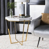 Dimond Style Top Metal End Table | MST-0411